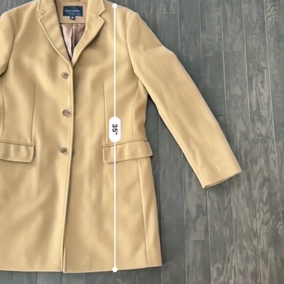 Tan Banana Republic Men's Medium Wool Blend Jacket - Picture 7 of 12